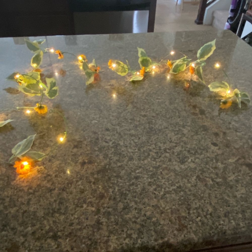 Sunflowers and leaves string of lights🌻✨